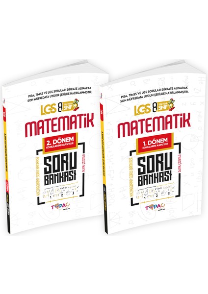 8. Sınıf LGS Matematik 2’li Set Dijital Çözümlü Soru Bankası