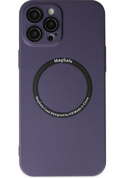 Iphone 12 Pro Kılıf Jack Magneticsafe Lens Silikon - Mor 327107