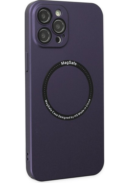 Iphone 12 Pro Kılıf Jack Magneticsafe Lens Silikon - Mor 327107