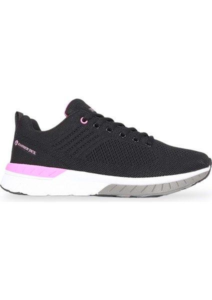 1824-MANAUS Anatomik Tabanlı Sneakers Ayakkabı - NKT01824-SIYAH Pembe-36