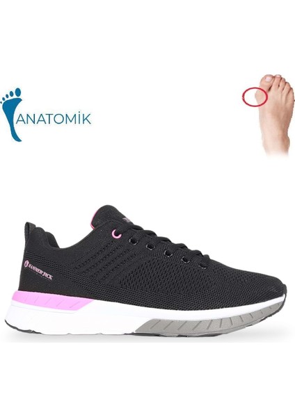 1824-MANAUS Anatomik Tabanlı Sneakers Ayakkabı - NKT01824-SIYAH Pembe-36 fiyatları