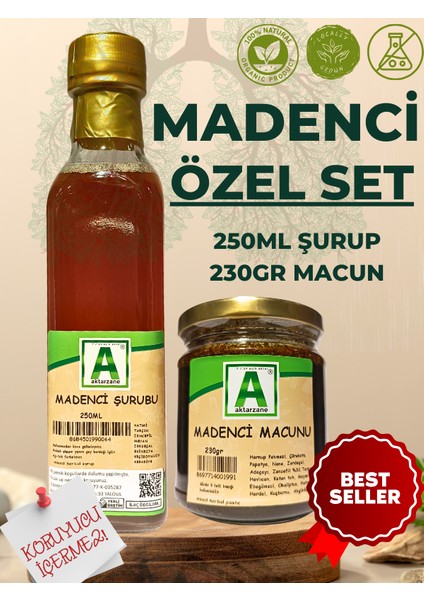 Madenci Şurubu 250ML Madenci Macunu 230GR Avantajlı Ikili Set