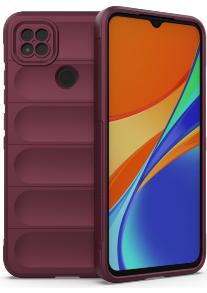 Xiaomi Redmi 9c Kılıf Optimum Silikon - Bordo 327107