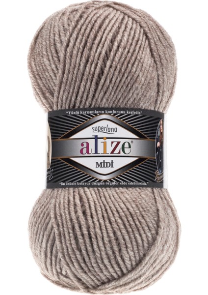 Superlana Midi El Örgü Ipliği 100 gr