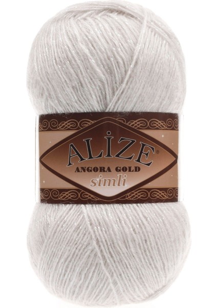 Angora Gold Simli El Örgü Ipliği 100 gr