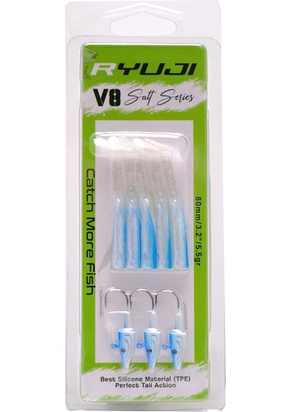 V8 5.5gr. 8cm Silikon Yem