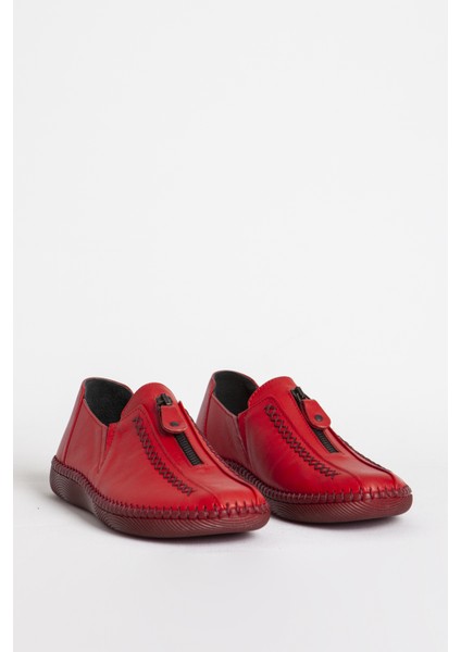 Br 04138 Fermuar Detay Deri Kadın Casual Ayakkabı fiyatları