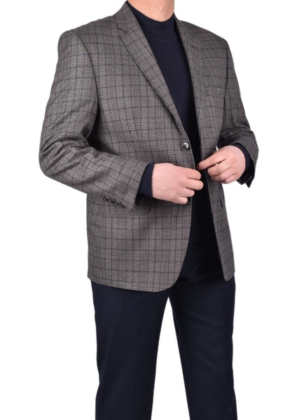 3124 Yeni Klasik Ceket/kahverengi/48 Beden - 4 Drop fiyatları