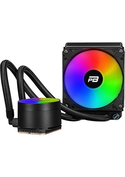 120MM Noble 120 PB-LCS-YC120 Rgb Sıvı Soğutmalı AM5-1700P Işlemci Fanı