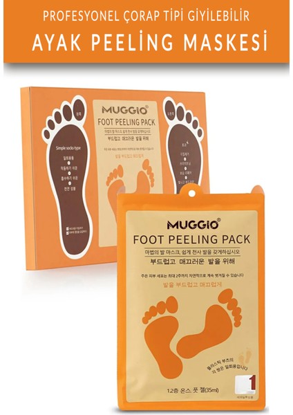 Çorap Tipi Ayak Peeling Maskesi Foot Peeling Pack