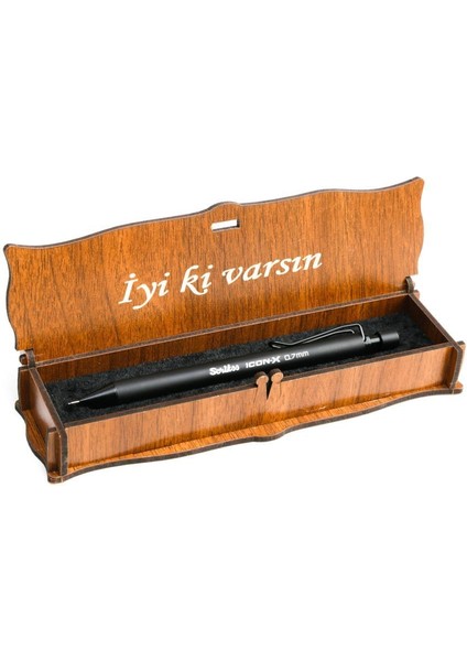 Icon x 0.7 Versatil Uçlu Kalem Ahşap Kutulu