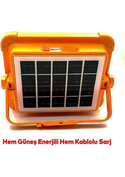 Taşınabilir 4 Fonksiyonlu Çakarlı Solar Projeköktör