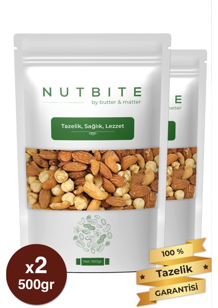 Deluxe Karışık 1KG - Kavrulmuş Kabuksuz Karışık Kuruyemiş
