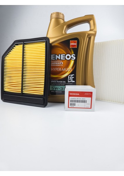 Civic 2007-2011 Fd6 Bakım Set (Orjinal Yağ Filtre/ithal Hava Polen)Eneos 5W30