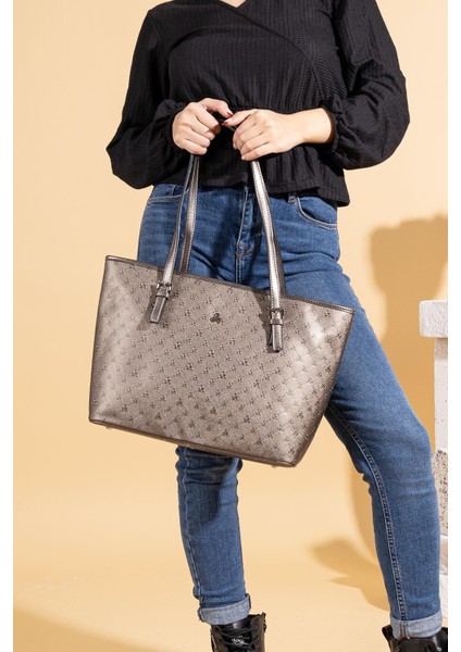 Cembe Kadın Gofraj Omuz Çantası