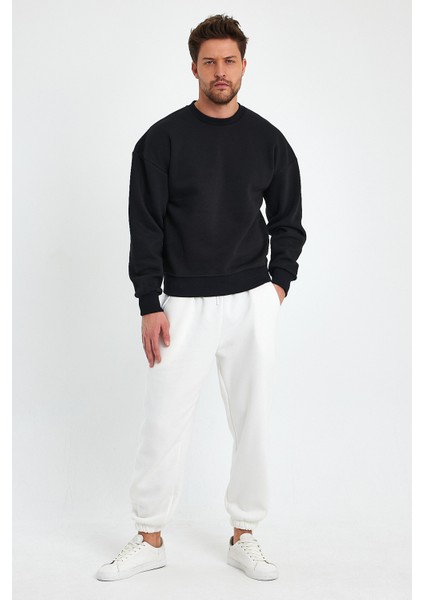 Siyah Sweatshirt, Oversize Sweatshirt, Erkek Sweatshirt