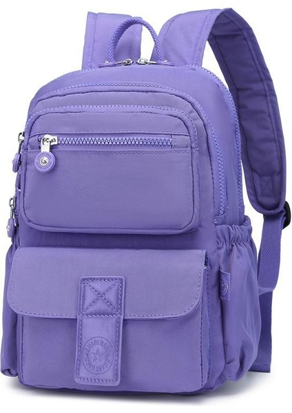 Krinkıl Kumaş Su Geçirmez Kadın Sırt Çantası BC 3168 - Mor fiyatları