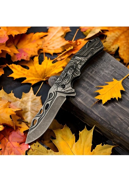 Ejder Motifli Eskitme Çakı