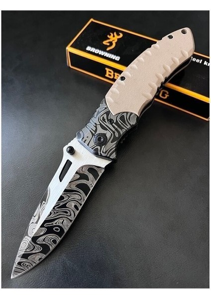 Browning Yarım Oto Paslanmaz Çelik Çakı