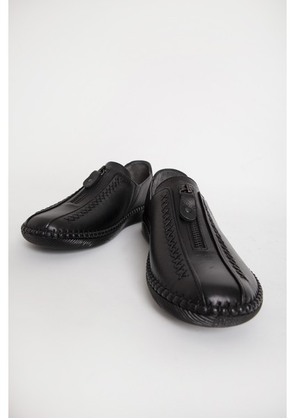 Br 04138 Fermuar Detay Deri Kadın Casual Ayakkabı fırsatları