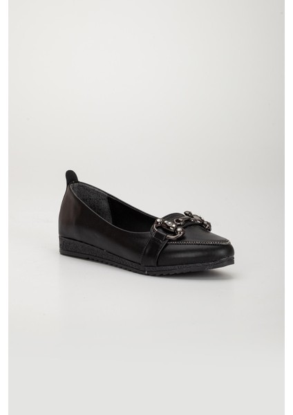 Cilt Tokalı Termo Taban Siyah Kadın Babet fırsatları