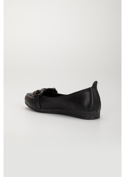 Cilt Tokalı Termo Taban Siyah Kadın Babet indirimleri