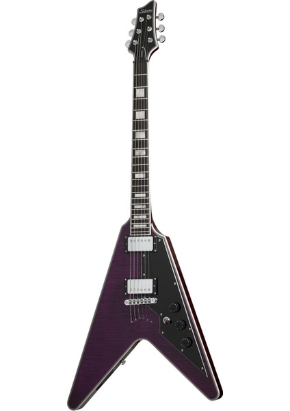 V-1 Custom Elektro Gitar (Trans Purple)