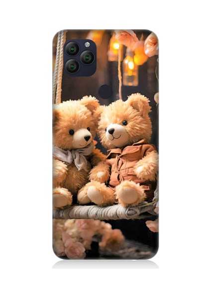 General Mobile GM22 Uyumlu Salıncakta Mutlu Ayılar Desenli Silikon Kılıf