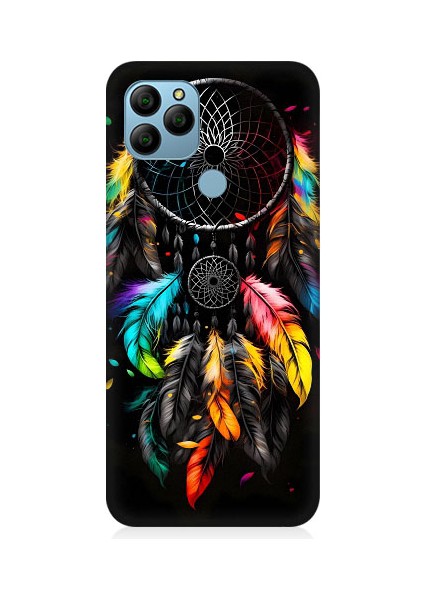 General Mobile GM21 Uyumlu Renki Dream Catcher Düş Kapanı Desenli Silikon Kılıf