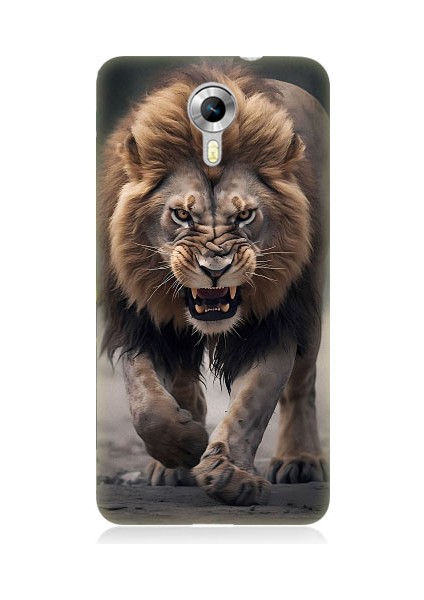 General Mobile Discovery 4g Uyumlu Saldırgan Aslan Desenli Silikon Kılıf