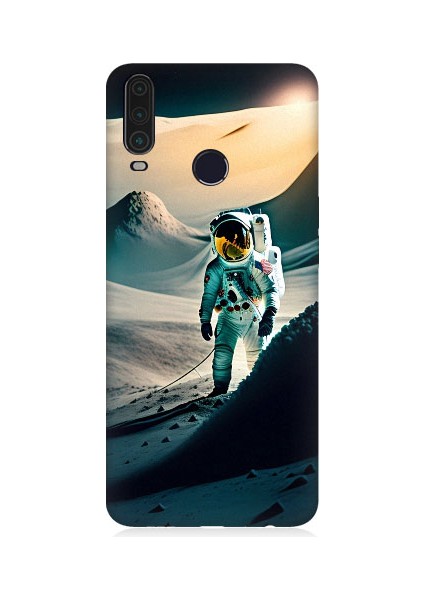 General Mobile GM10 Uyumlu Astronot ve Araştırma Desenli Silikon Kılıf