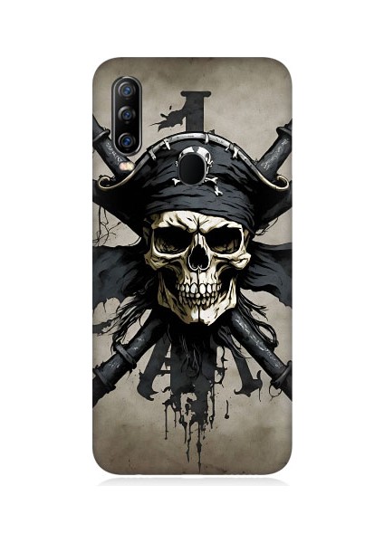 General Mobile GM20 Pro Uyumlu Korsan Kurukafa Desenli Silikon Kılıf