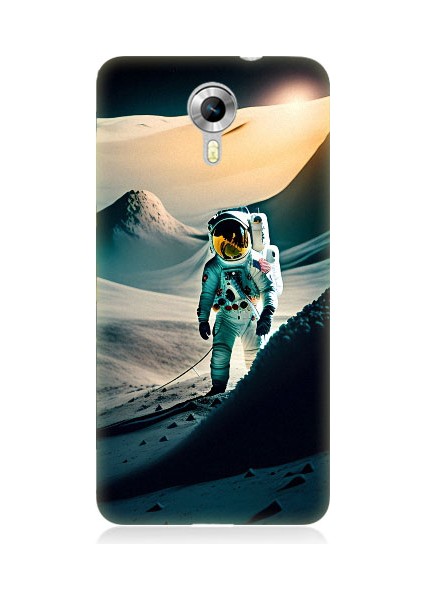 General Mobile Discovery 4g Uyumlu Astronot ve Araştırma Desenli Silikon Kılıf
