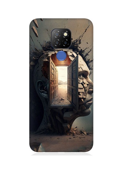 General Mobile GM20 Uyumlu Insan Beyni ve Hayali Desenli Silikon Kılıf