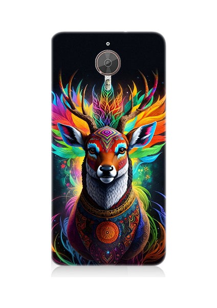 General Mobile Gm5 Plus Uyumlu Mistik Ala Geyik Desenli Silikon Kılıf