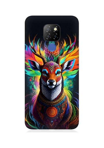 General Mobile GM20 Uyumlu Mistik Ala Geyik Desenli Silikon Kılıf