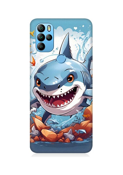 General Mobile GM21 Pro Uyumlu Köpekbalığı Desenli Silikon Kılıf