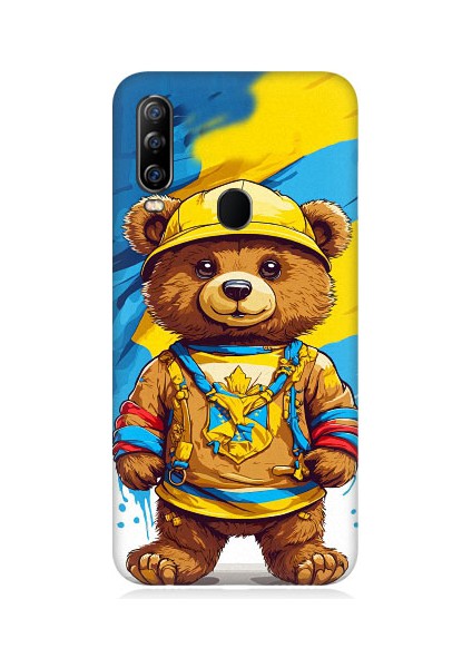 General Mobile GM20 Pro Uyumlu Şapkalı Sevimli Ayıcık Desenli Silikon Kılıf