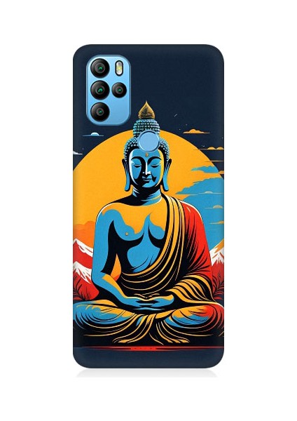 General Mobile GM21 Pro Uyumlu Soft Renklerle Budha Desenli Silikon Kılıf