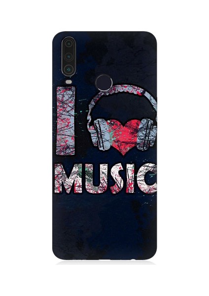 General Mobile GM10 Uyumlu I Love Music Desenli Silikon Kılıf