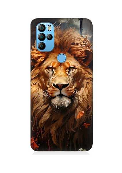 General Mobile GM21 Pro Uyumlu Yorgun Savaşçı Aslan Desenli Silikon Kılıf