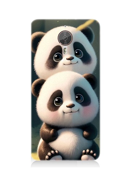 General Mobile Gm5 Plus Uyumlu Sevimli Yavru Pandalar Desenli Silikon Kılıf