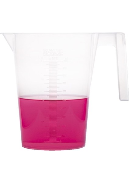Beher Kulplu P.p Kısa Form Kabartma Skala 250 ml 120 °c Sıcaklık Dayanımı