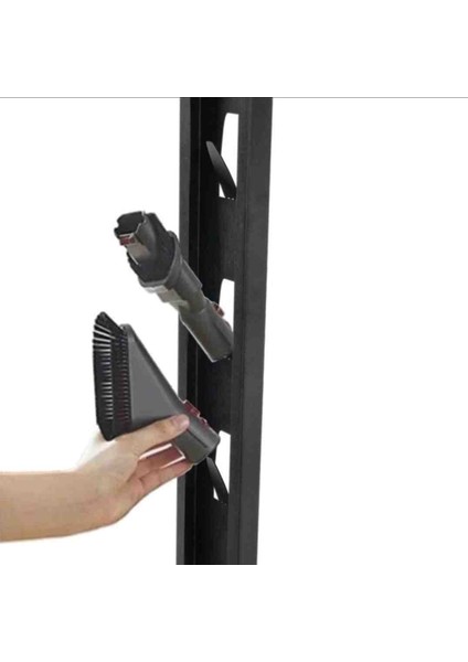 Tasarım Tescilli Dikey Şarjlı Süpürge Standı - 1,2 mm Kule + 4 mm Ağır Taban, 6 Başlık Tutucu, Kablo Düzenleyici fiyatları