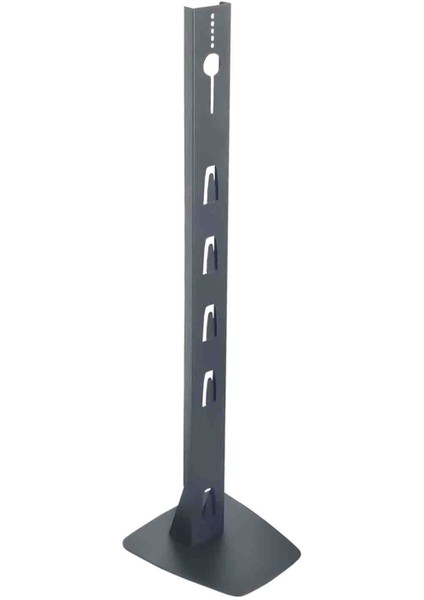 Tasarım Tescilli Dikey Şarjlı Süpürge Standı - 1,2 mm Kule + 4 mm Ağır Taban, 6 Başlık Tutucu, Kablo Düzenleyici modelleri