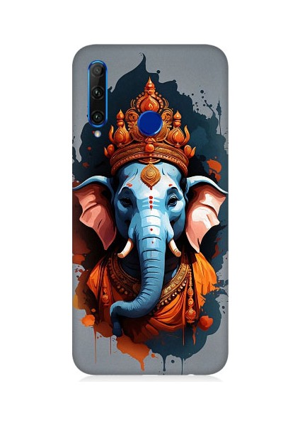 Huawei Honor 20 Lite Uyumlu Ganesha Ganeşa Desenli Silikon Kılıf