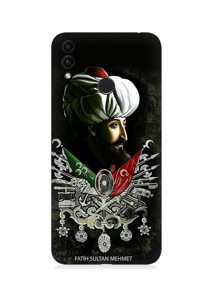 Huawei Honor 8c Uyumlu Fatih Sultan Mehmet Han Desenli Silikon Kılıf