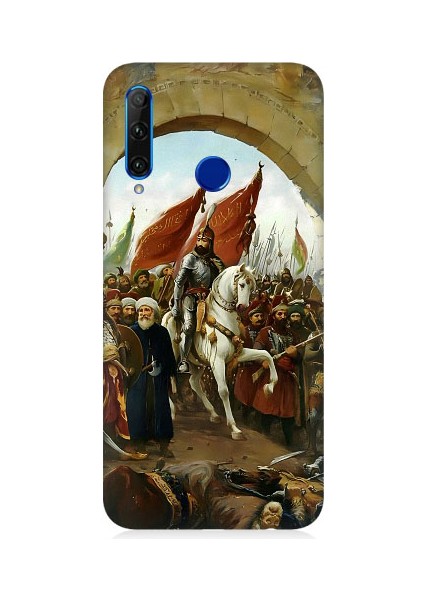 Huawei Honor 20 Lite Uyumlu Fatih Sultan Mehmet Istanbul Desenli Silikon Kılıf
