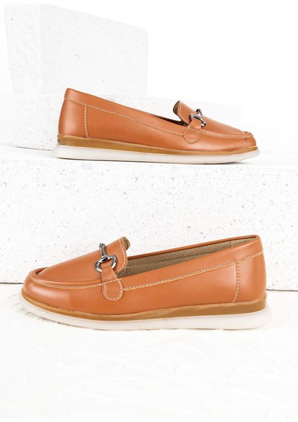 Daphe Kadın Taba Loafer Ayakkabı