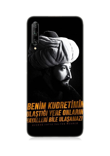 Huawei P Smart Pro Uyumlu Fatih Sultan Mehmet Han Desenli Silikon Kılıf